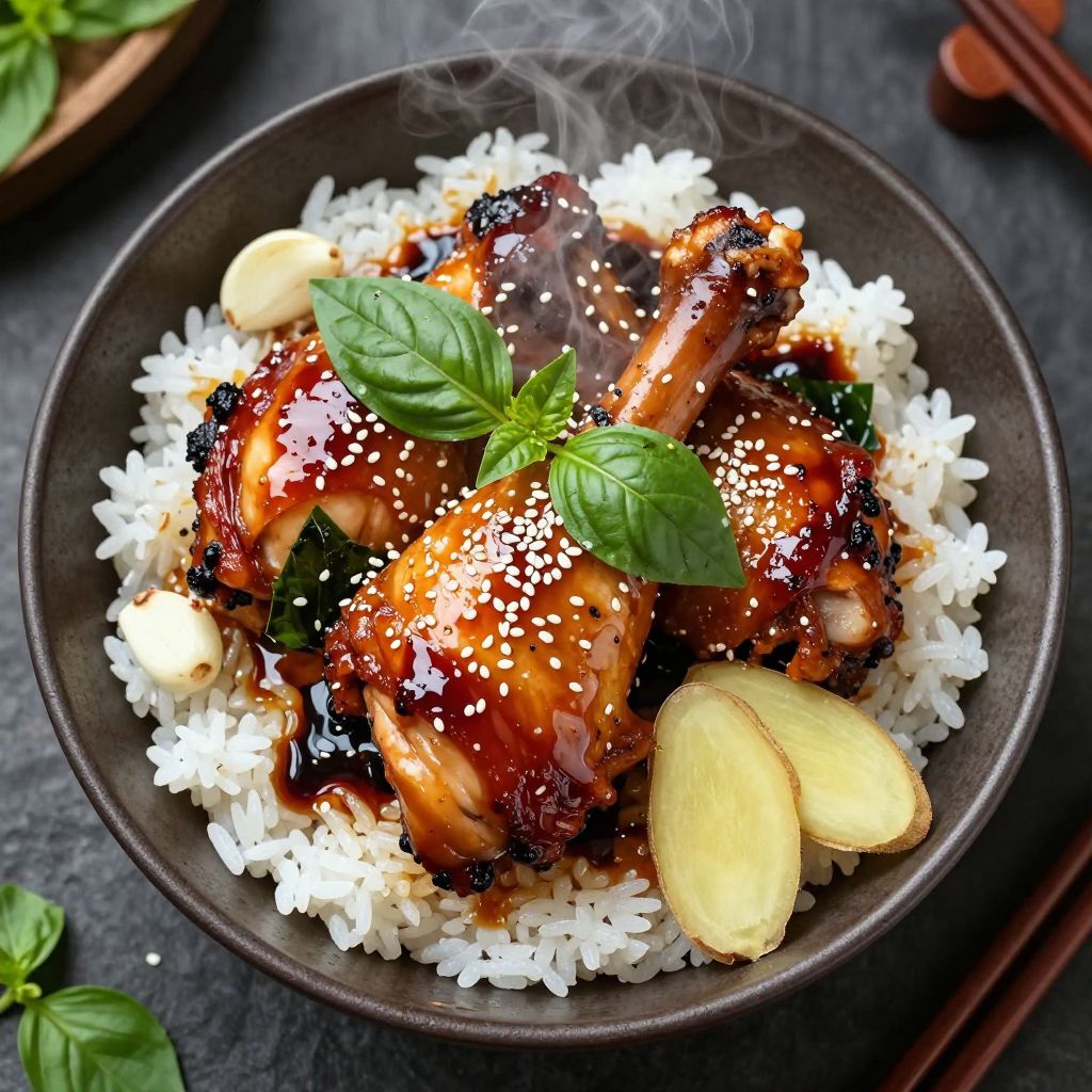 Taiwanese Basil Roast Chicken Thigh · 高讚塔三杯烤雞腿 — Hot Chick Taipei
