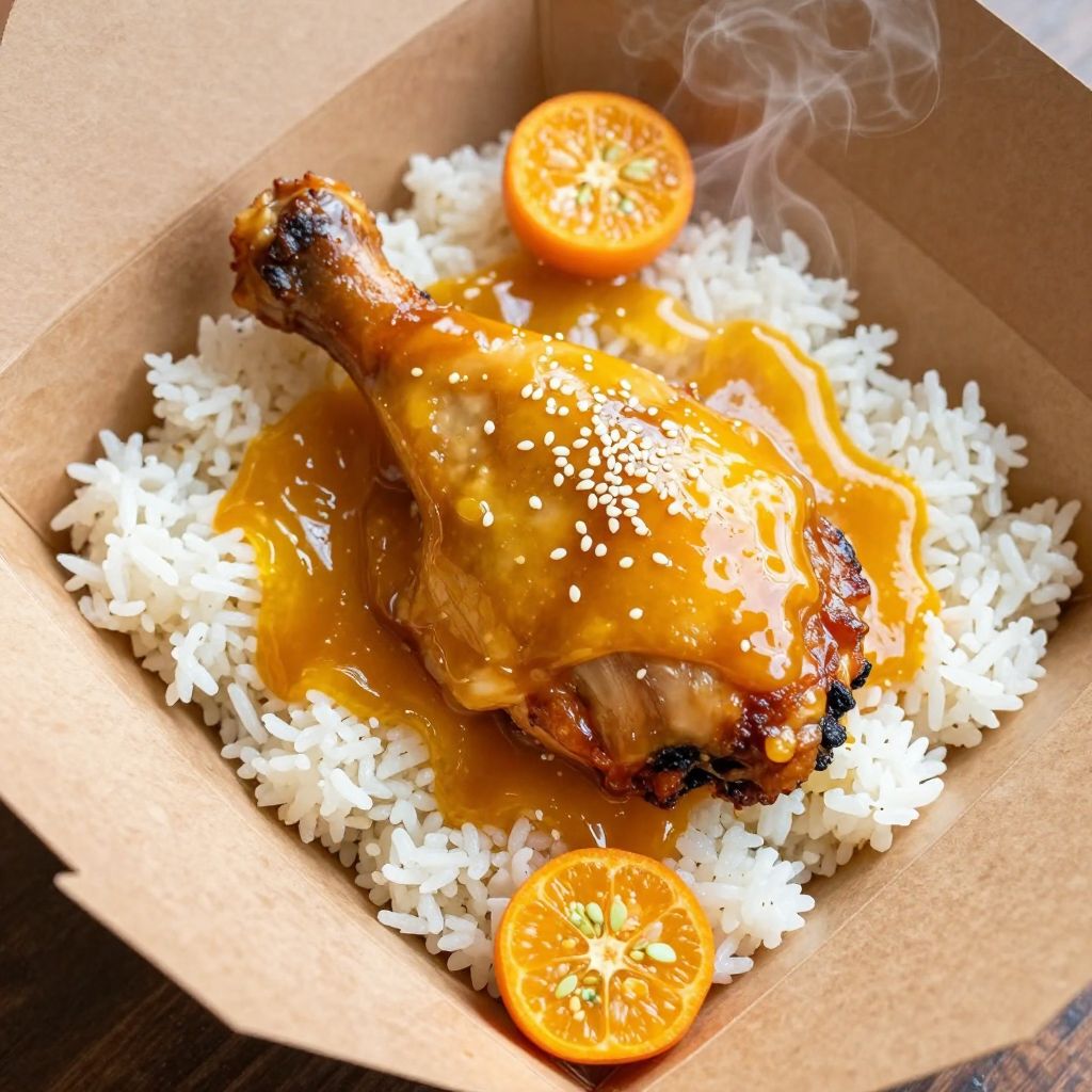 Kumquat Sauce Roast Chicken Thigh · 金桔醬烤雞腿 — Hot Chick Taipei