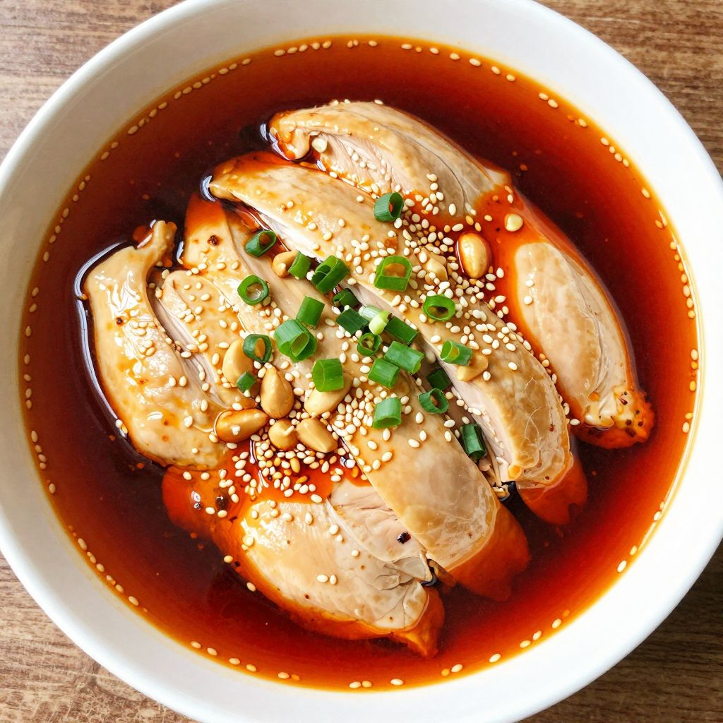 Mouth-Watering Chicken Breast · 口水雞醬舒肥雞胸 — Hot Chick Taipei