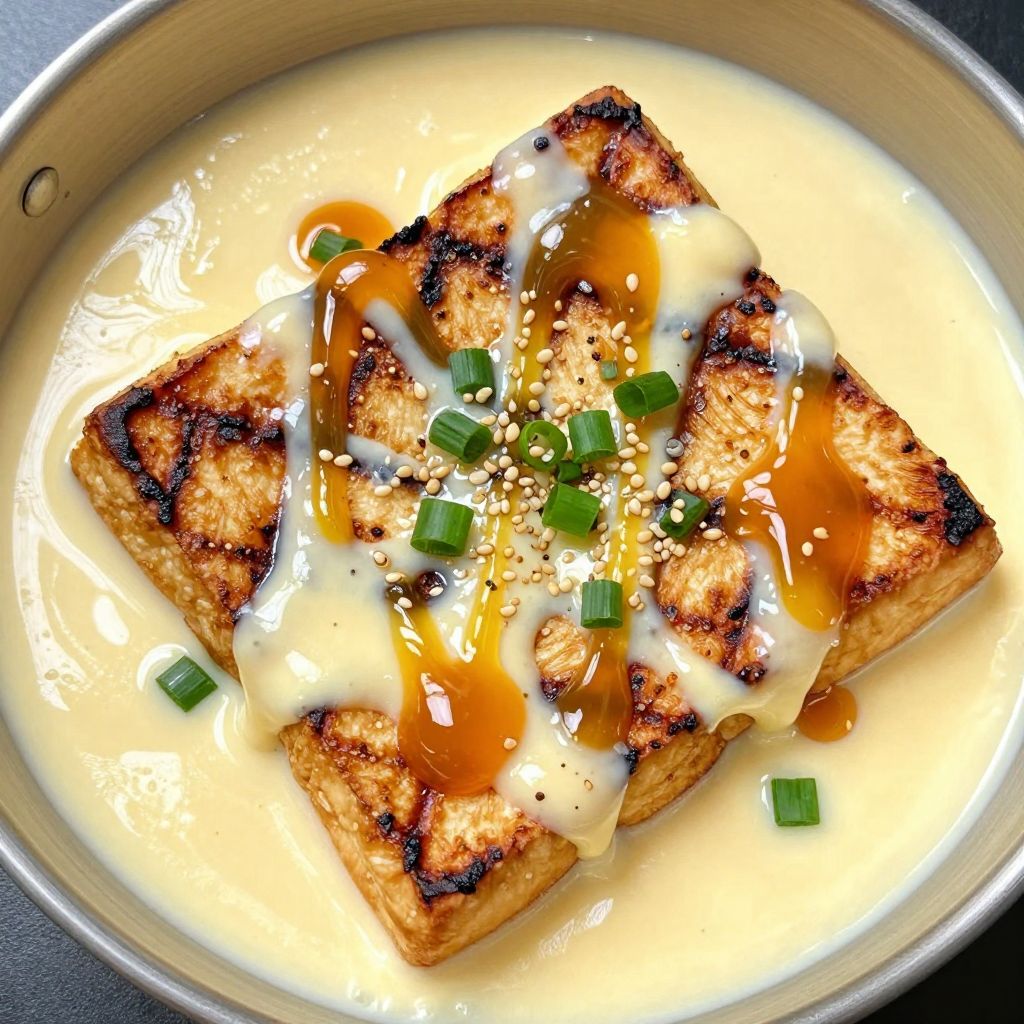Grilled Tofu (Kumquat / Salted Egg Yolk) · 炙燒板豆腐 — Hot Chick Taipei